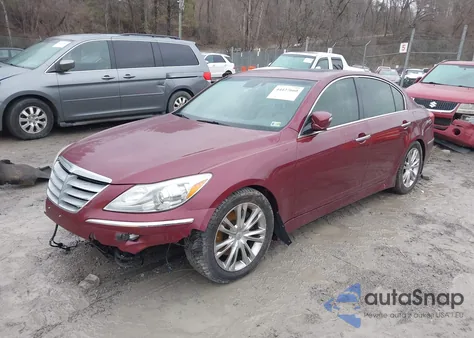 2013 Hyundai Genesis 3.8 z USA, uszkodzony, nr VIN KMHGC4DD2DU221040